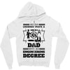 Never Underestimate A Dad With An Engineering Degree Zipper Hoodie
