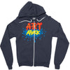 retro tv show unofficial art attack Zipper Hoodie