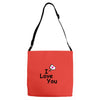 I LOVE YOU Adjustable Strap Totes