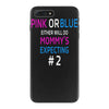 pink or blue mommy is expecting number 2 new iPhone 7 Plus Case