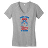 SHUT YOUR MOUTH 'MERICA IS TALKING Women's V-Neck T-Shirt