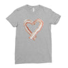 bacon heart Ladies Fitted T-Shirt