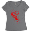 heartless splatter Women's Triblend Scoop T-shirt