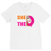 She Wants The D - Dunkin Donuts V-Neck Tee