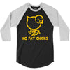 no fat chicks 3/4 Sleeve Shirt