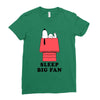 Sleep Big Fan Ladies Fitted T-Shirt