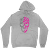 two coloured patterned skull   mens funny Unisex Hoodie