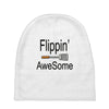 flippin awesome cooking greeting Baby Beanies