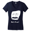 bon iver face Women's V-Neck T-Shirt