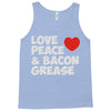 love peace and bacon grease Tank Top