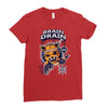 brain drain fox Ladies Fitted T-Shirt