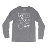 bicycle cyclopath bike hobby exploded Long Sleeve Shirts