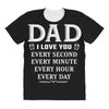 I Love You Dad All Over Women's T-shirt