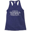 old enough to know better Racerback Tank