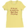my mother was right Ladies Fitted T-Shirt