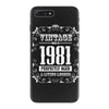 vintage made in 1981 perfectly aged a living legend iPhone 7 Plus Case