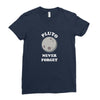 pluto Never Forget Ladies Fitted T-Shirt