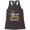 kings are born in january Racerback Tank