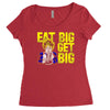 eat big get big Women's Triblend Scoop T-shirt