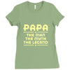 papa the man the myth the legend Ladies Fitted T-Shirt