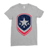 land of the free shield Ladies Fitted T-Shirt