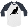 cat black had 3/4 Sleeve Shirt