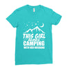 Camper Couple Girl White Ladies Fitted T-Shirt