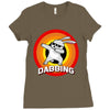 Dabbing Bunny Easter Ladies Fitted T-Shirt