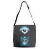 book of fantasy Adjustable Strap Totes