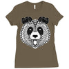 panda Ladies Fitted T-Shirt