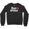 Bun in the Oven with Heart Baby Girl Crewneck Sweatshirt