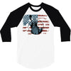 us flag 3/4 Sleeve Shirt