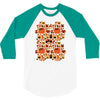 pumpkin pattern 3/4 Sleeve Shirt