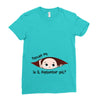 September Peeking Out Baby Boy Ladies Fitted T-Shirt