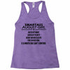 Smartass August Girl Racerback Tank