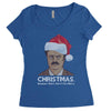 ron swanson christmas Women's Triblend Scoop T-shirt