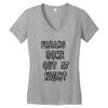 freaks come out at night girls Women's V-Neck T-Shirt