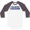 i am with harambe 3/4 Sleeve Shirt