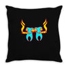 high tooths with joint Throw Pillow