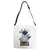 who loves labrador retriever Adjustable Strap Totes
