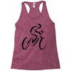 bike rider biker cyclist Racerback Tank