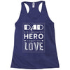 dad a son's first hero a daughters first love 2 Racerback Tank