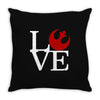 love rebels Throw Pillow