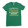 i'm a proud father in law Ladies Fitted T-Shirt