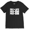 pro life, pro god, pro gun V-Neck Tee