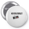 never forget Pin-back button
