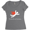 i tred at home Women's Triblend Scoop T-shirt