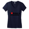 i love being a grandma Women's V-Neck T-Shirt
