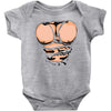 ripped muscles, six pack, Baby Onesie