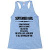 Super September Girl Racerback Tank